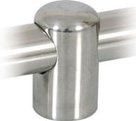 Halterung Relingsrohr Mittelstück rostfreier Stahl D=22mm