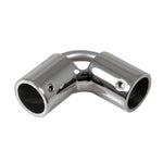 Winkel-Stück Relingsrohr mit Auge rostfreier Stahl D=22mm 90°