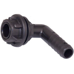 Schlauchanschlussstutzen 90° Kunststoff 3/8 für Schlauch ID=12mm