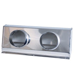Anschlusskasten L=210mm für 2 Luftschläuche ID=76mm