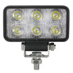 1852 Decksscheinwerfer Aluminiumgehäuse Spot 10-30V 9W LED 0.692A/12V 0.346A/24V B=112mm H=62mm T=38mm