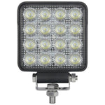 1852 Decksscheinwerfer Aluminiumgehäuse Flood 60° 10-30V 16 LED 2.08A/12V 1.04A/24V B=108mm H=108mm T=48mm