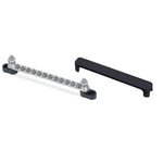 BEP Sammelstützpunkt Eingang 2xM6 Ausgang 12xM4 max 48V DC 100A L= 177mm mit Abdeckkappe schwarz