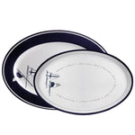 MARINE BUSINESS On Board Servierteller D=30/22cm und D=35x25cm 2 Stück