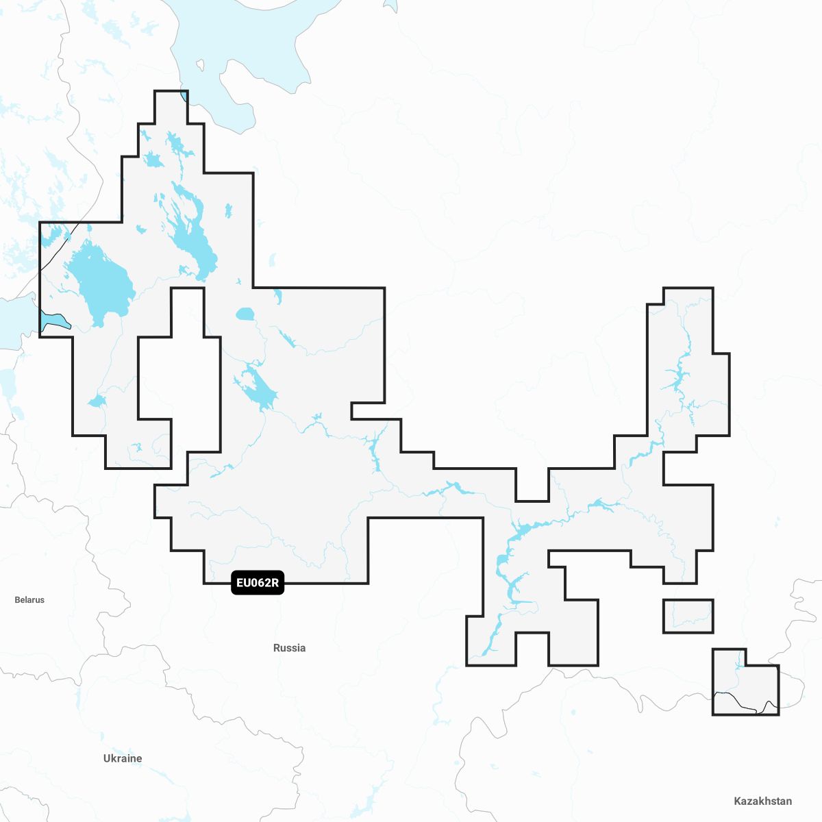 Navionics+ EU062R Russland zentrale Inlandsgewässer