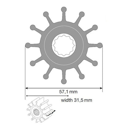 Johnson Impeller für F5 Pumpe