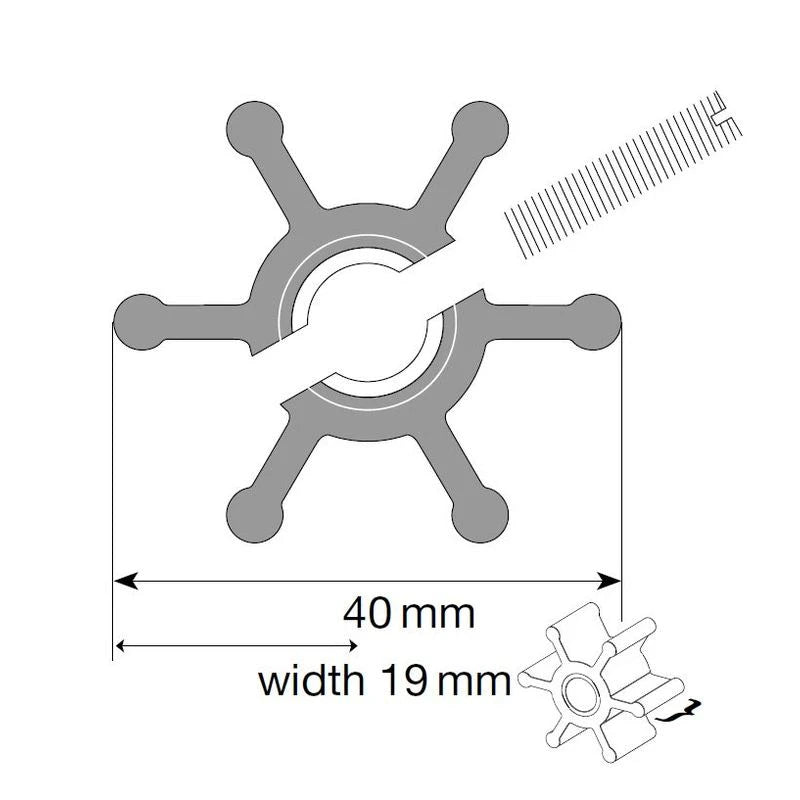 Johnson Impeller für F35 Pumpe