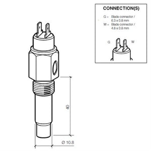 Veratron VDO Kühlmitteltemperatursensor 120°C - M1