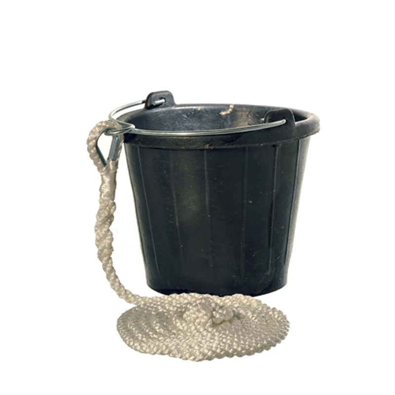 Yachticon Gummi Eimer 8 Liter mit 3 m Leine