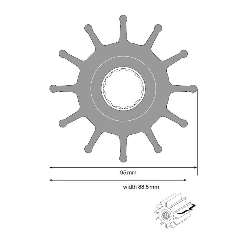 Johnson Impeller für F9 Pumpe