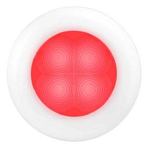 Hella LED RND SL ROT 12V WHT RIM