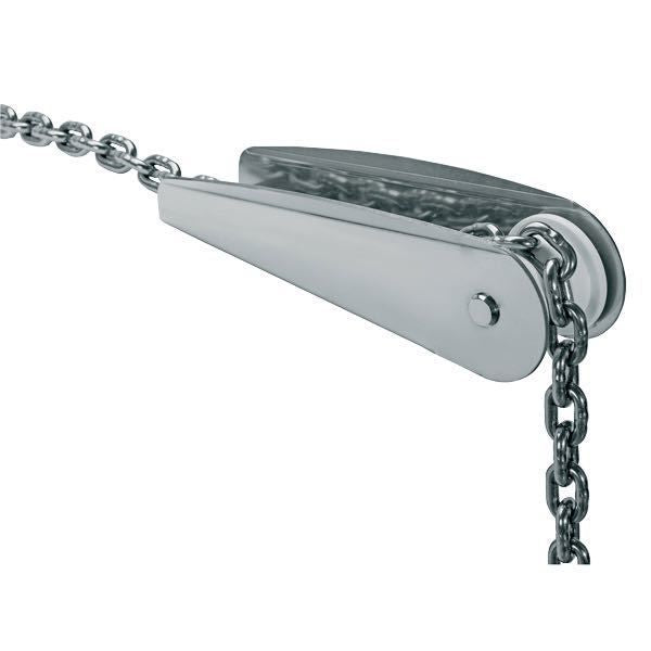 Ankerrolle aus Edelstahl AISI 316 für max. 8mm Kette