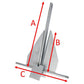 Danforth galvanized anchor