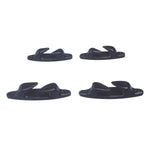 Lippklampen-Set aus schwarzem Nylon