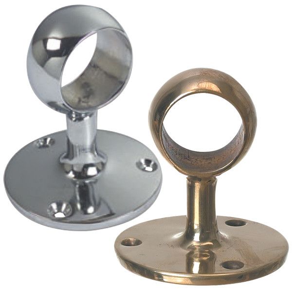 Mittelstütze für Handlauf-Ø 25mm aus Messing