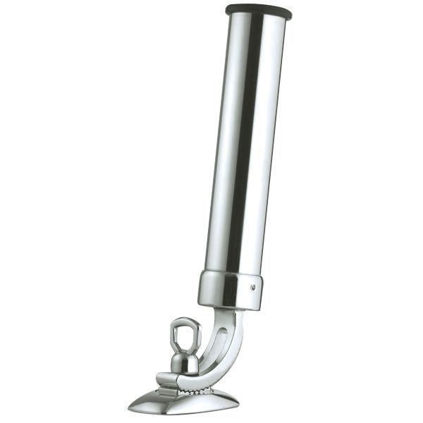 Angelrutenhalter justierbar verchromtes Messing