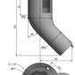 Roca Einfüllstutzen 45° Winkel