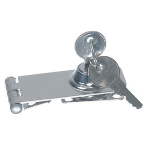 Überfall rostfreier Stahl mit Schloss L=74mm B=30mm