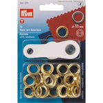 Prym Messingkauschen – Ringösen-Set Ø 11 mm