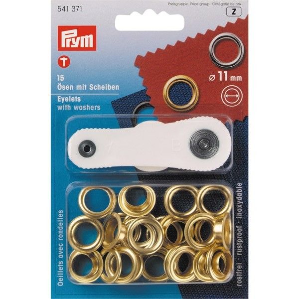 Prym Messingkauschen – Ringösen-Set Ø 11 mm