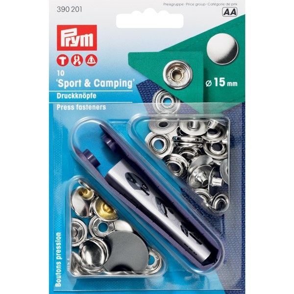 Prym Druckknöpfe für Stoff – Edelstahl