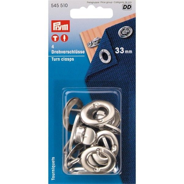 Drehwirbel mit Augen und Schrauben L=33mm 4Stück