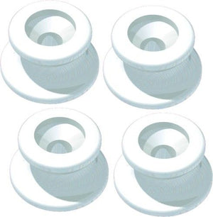 Sprayhoodknopf weiss inkl. Schrauben 4er-Pack