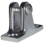 Decksbeschlag Gabelaufnahme abgewinkelt   90Grad rostfreier Stahl