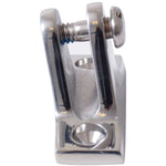 Decksbeschlag Gabelaufnahme abgewinkelt 110Grad rostfreier Stahl