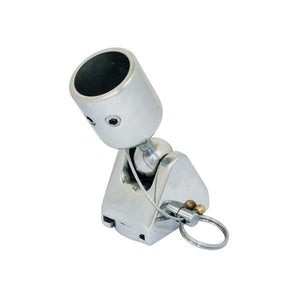 Decksbeschlag mit Rohrendstück / Sicherungsbolzen