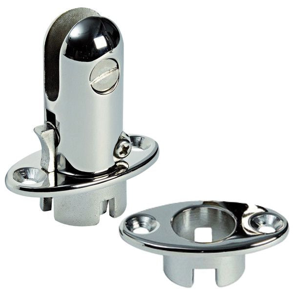 Decksbeschlag versenkter Einbau mit Gelenkaufnahme/flach