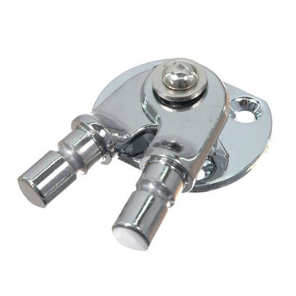 Decksbeschlag mit doppeltem Rohraufnahmeadapter Bef. 4 Schrauben