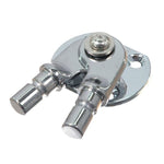 Decksbeschlag mit doppeltem Rohraufnahmeadapter Bef. 4 Schrauben