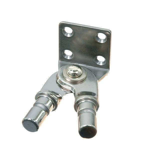 Winkelbeschlag mit doppeltem Rohraufnahmeadapter Bef. 4 Schrauben