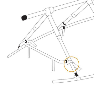 NOA Verbindungsbeschlag 10304Winterlagerplanen Gestell mit Bugkorb/Heckkorb
