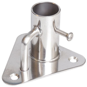 Relingsfuss rostreier Stahl 90° für Rohr D=25