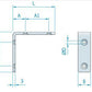 Stainless steel angle fitting