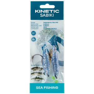 Kinetic Sabiki Twistervorfach XL blau/silber