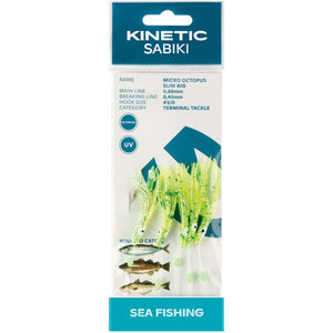 Kinetic Sabiki – Hegereihenvorfach mit kleinem Tintenfisch-Köder für Makrele & Kabeljau