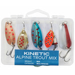 Kinetic Alpine Forellenködermix – 5-teiliges Set mit Spinnern und Blinkern