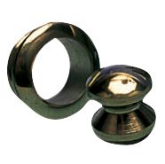 Knopf und Ring aus Messing für Druckschloss groß