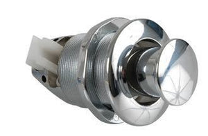 Druckschloss Messing verchromt D=38mm Matreialstärke max 25mm Flansch D=40mm