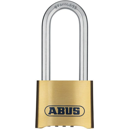 Abus Vorhangzahlenschlos Messing 50mm mit hohem Bügel