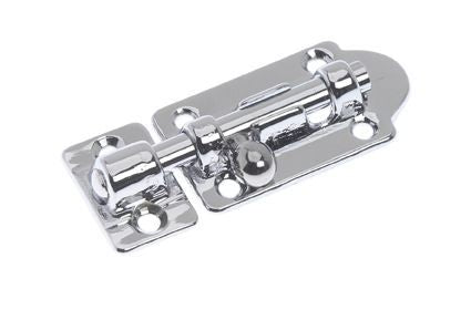 Roca Bolzenriegel Messing verchromt L=53+19mm B=28mm H=11mm