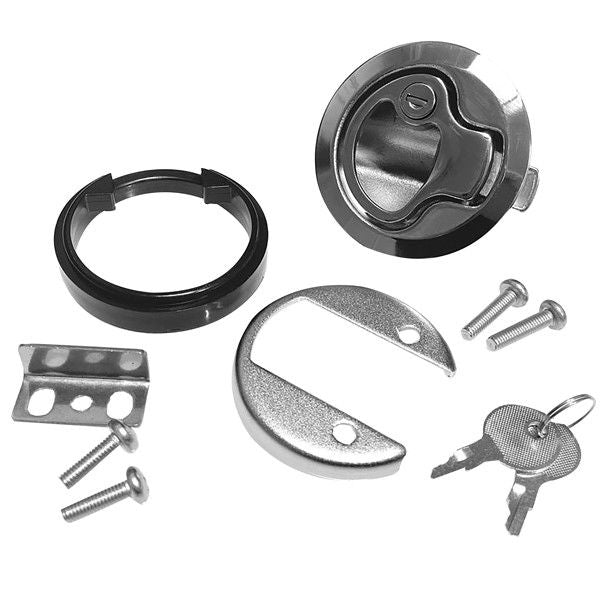 Roca Bodcenverriegelung zum Einrasten abschliessbar rostfreier Stahl D=61mm