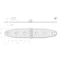 Roca Scharnier rostfreier Stahl 78+78x28mm