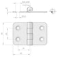 Roca Scharnier rostfreier Stahl 30+30x39mm