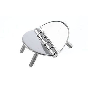 Roca Scharnier rostfreier Stahl oval 67x48mm mit angeschweissten Bolzen M5 L=25mm