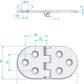 Roca Scharnier rostfreier Stahl oval 55+55x60mm verdeckt