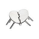 Roca Scharnier rostfreier Stahl oval 42